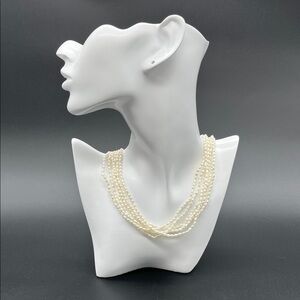 Vintage 6 strand freshwater pearl necklace